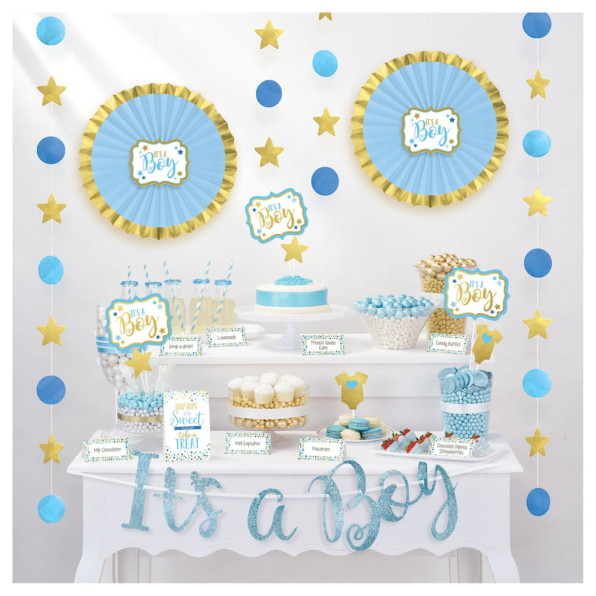 Caribbean Blue Bottle Baby Shower Candy | Holiday & Occasion Party