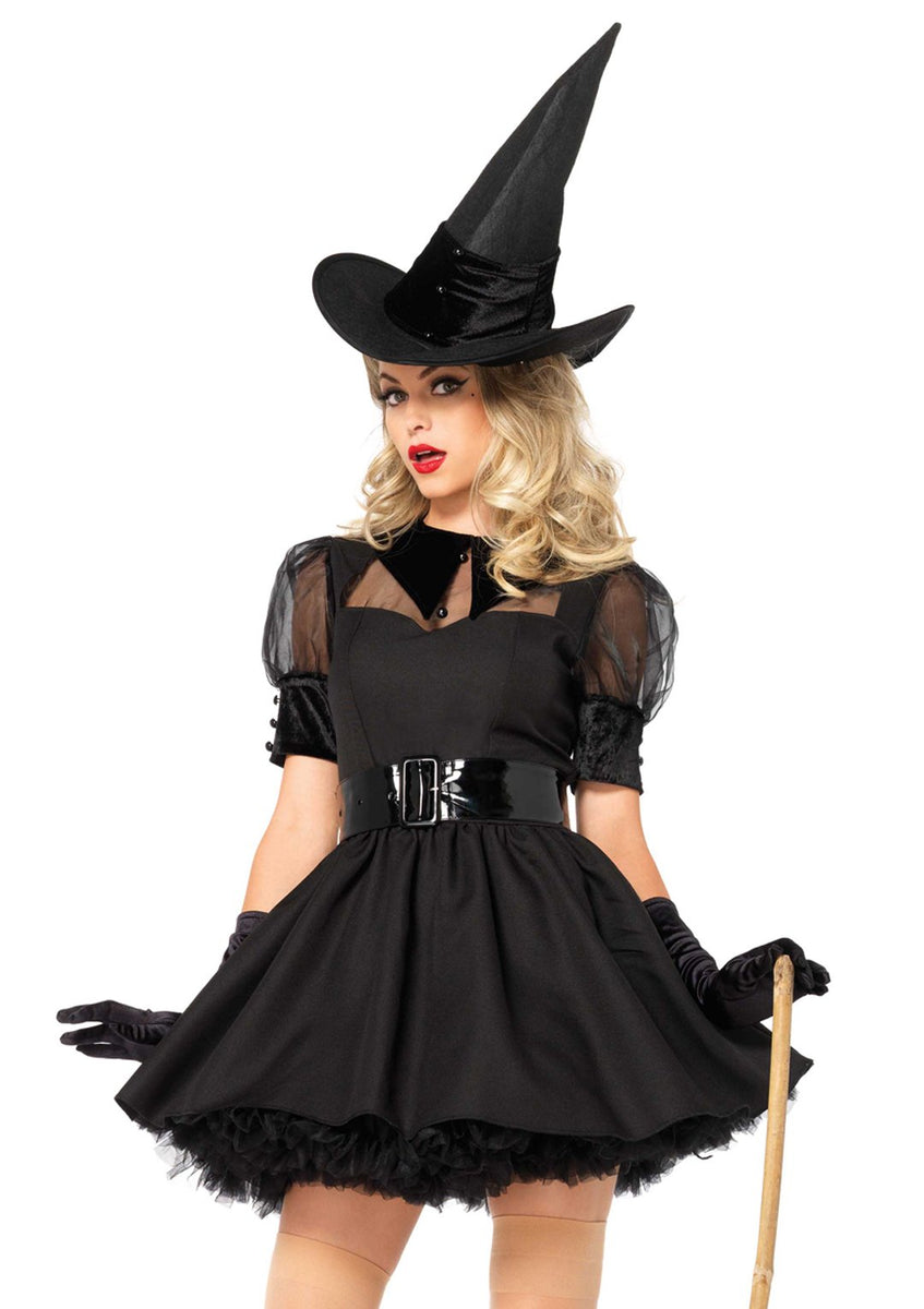 Dreamgirl The Black Widow Witch Gothic Halloween Costume Medium