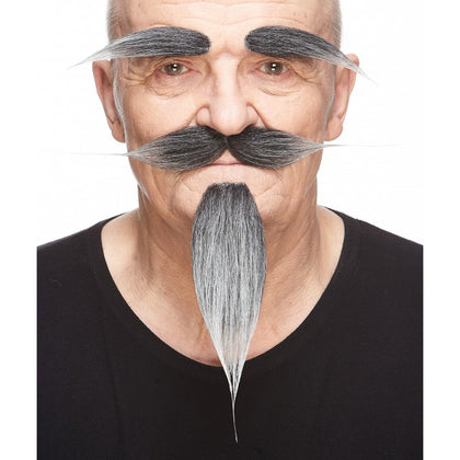 Hairy Russian Fake Mustache Beard and Eyebrows