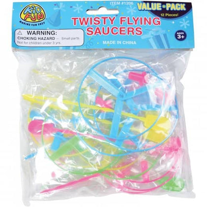 Twisty Flying Saucers 12ct