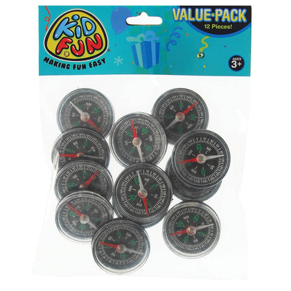 Magnetic Toy Compasses 12ct