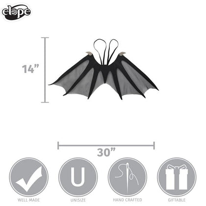 black mesh dragon wings