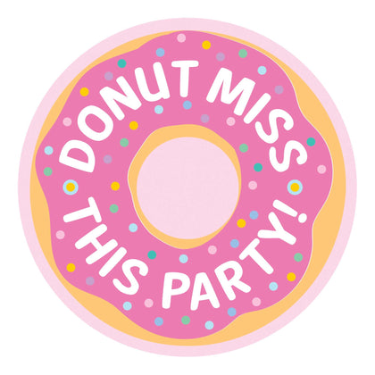 Donut Party Postcard Invitations