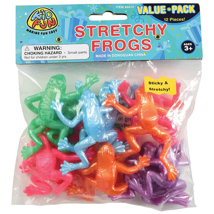Stretchy Toy Frogs 12ct