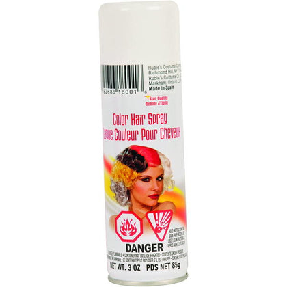 white temporary colored hairspray
