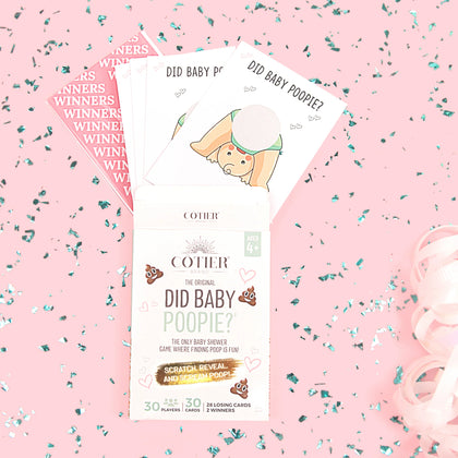 Did Baby Poopie?® - Baby Shower Poop Emoji Lottery Game