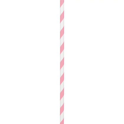 Paper Straws - Light Pink 50ct