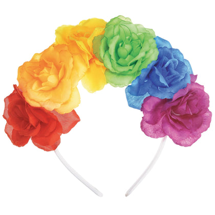 Rainbow Pride Flower Headband