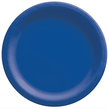 Bright Blue Paper 10in Dinner Plates 20ct | Solids