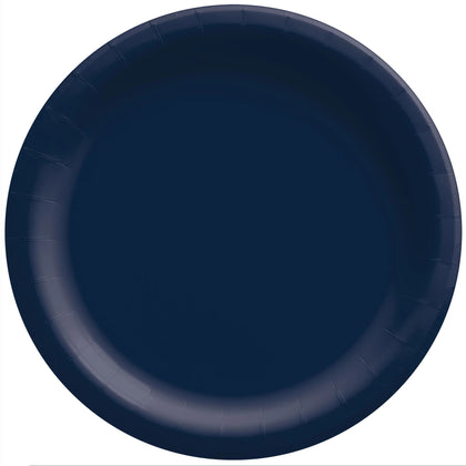 Navy Blue 7in Paper Plates 20ct  | Solids