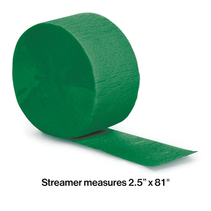 Green Crepe Streamer | 81ft