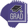 Purple Lunch Napkins 36ct | Graduation