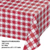 Paper Red Gingham Table Cover