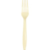 Ivory Plastic Forks 24ct | Solids