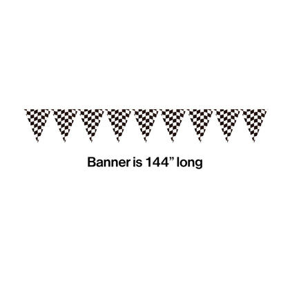 Racing Checkered Flag Banner Streamer | Kid's Birthday