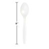 White Plastic Spoons 24ct | Solids