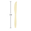 Ivory Plastic Knives 24ct | Solids