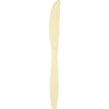 Ivory Plastic Knives 24ct | Solids