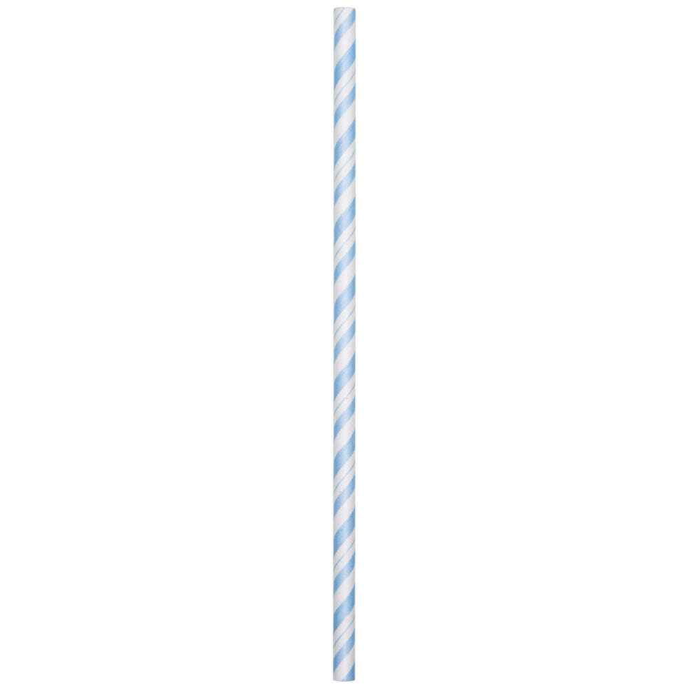 Solid Paper Straws: Light Blue