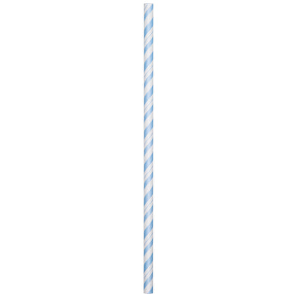 Light Blue Paper Straws 24ct | General Entertaining
