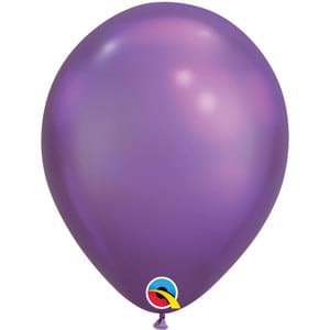 11in Chrome Purple Latex Balloons 100/Bag | Balloons