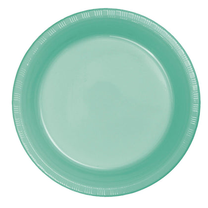 Fresh Mint 7in Plastic Cake Plates 20ct | Solids
