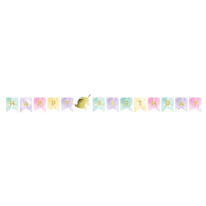 Unicorn Sparkle Birthday Ribbon Banner | Kid's Birthday