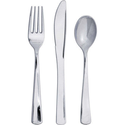 Silver Utensils 24pk | Catering