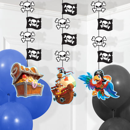 Pirate Hanging Cutout Decorations | Kid's Birthday