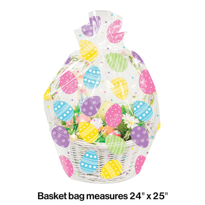 Eggs Cello Basket Bag | Easter