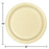 Ivory 10in Paper Dinner Plates 24ct | Solids