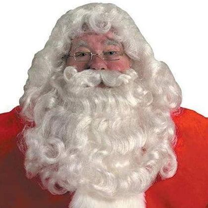 Professional Santa Wig & Beard Set | Christmas