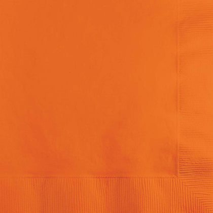 Sun Kissed Orange Beverage Napkins 50ct | Solids
