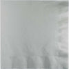 Shimmering Silver Luncheon Napkins 50ct | Solids