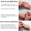 spirit gum instructions
