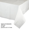 White Rectangular Paper Table Cover | Solids