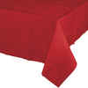 Classic Red Rectangular Paper Table Cover | Solids