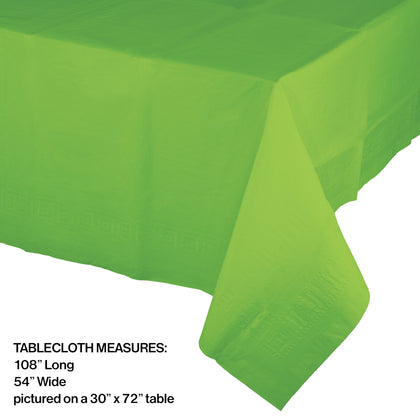 Fresh Lime Rectangular Paper Table Cover | Solids