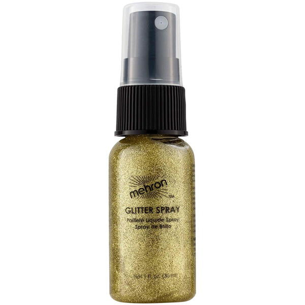 Mehron Gold Glitter Spray