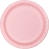 Classic Pink Paper 7in Cake Plates 24ct | Solids