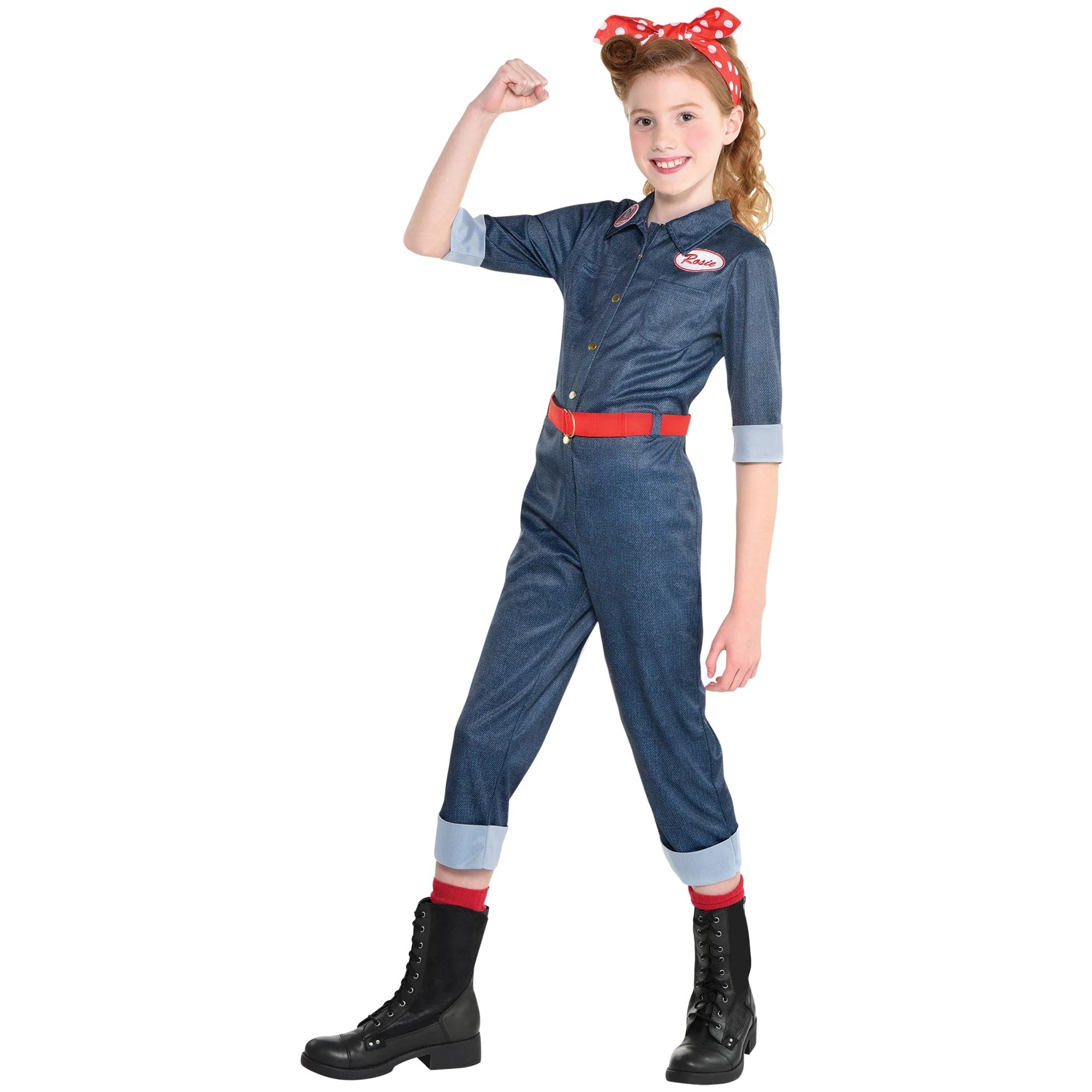 rosie the riveter dress - Jumpsuit - Scarf - Belt - Costume mother of the bride gowns Color:Ivory/Pewter Cocktail Attire Black And