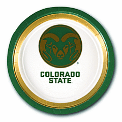 CSU Rams paper plates