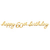 Golden Age Birthday 60th Letter Banner