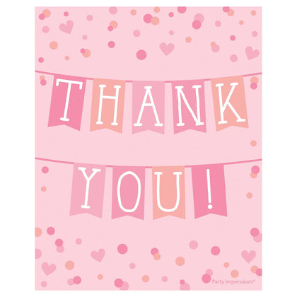It's a Girl Postcard Thank You Cards | Baby Shower