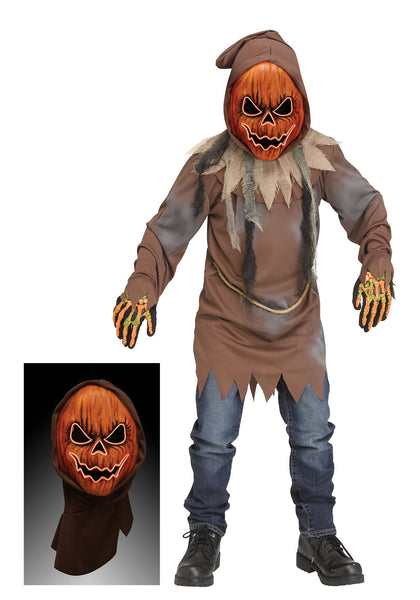 Light up Evil Pumpkin Mask