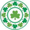 Lucky Shamrocks Round Plates 8ct | St. Patrick's Day