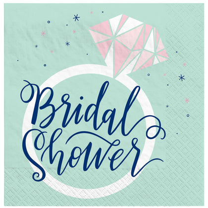 Mint Bridal Shower Luncheon Napkins 16ct | Wedding