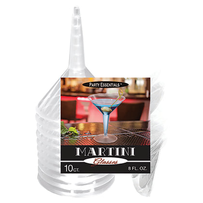 plastic martini glasses