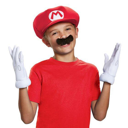 Mario Hat, Gloves and Mustache