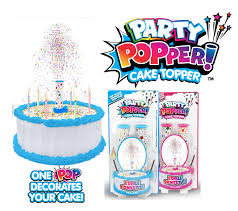 Party Popper! Cake Topper  | Candles